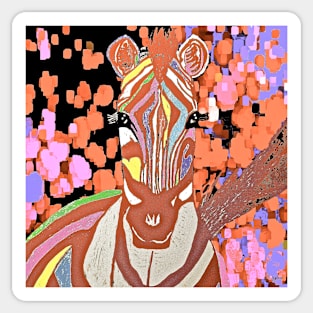 I Dreamed About A Zebra in Pastels Sticker